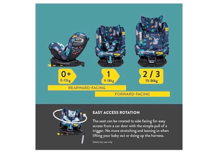 Cosatto All in All Rotate 360 Swivel Spin Car Seat