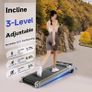 Walking Pad with Incline 3 in 1 Under Desk Treadmill for Home and Office 2.5 HP Walking Treadmill 300 Lbs Portable Incline treadmills with LED Display Remote Control & APP Image 2