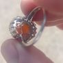 Stunning Sterling Silver Peach Moonstone Ring Image 10