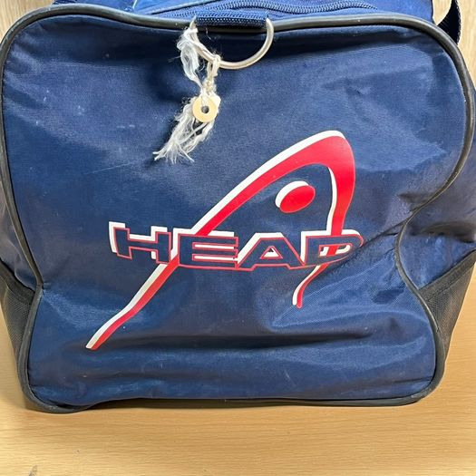 HEAD Large Blue Sports Duffel Bag - Vintage Retro Sports Gym