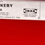 Nikkeby Ikea Red Metal Bedside Locker Image 5