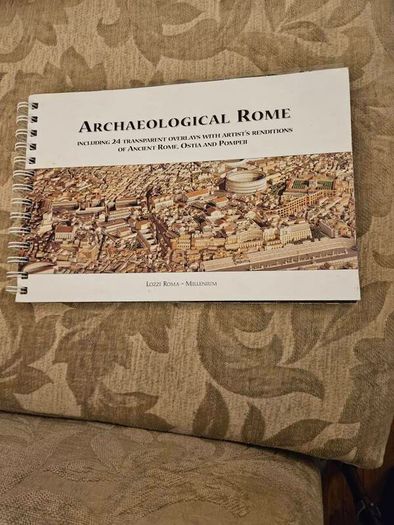 Archaeological Rome. Including 24 Transparent Overlays With Artist's Renditions Of Ancient Rome,ostia And Pompeii. Large Volume Paperback In Good Condition.  See Photos For Condition.