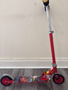 Disney Cars Folding Kids Scooter - Adjustable Height