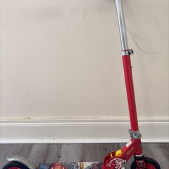 Disney Cars Folding Kids Scooter - Adjustable Height