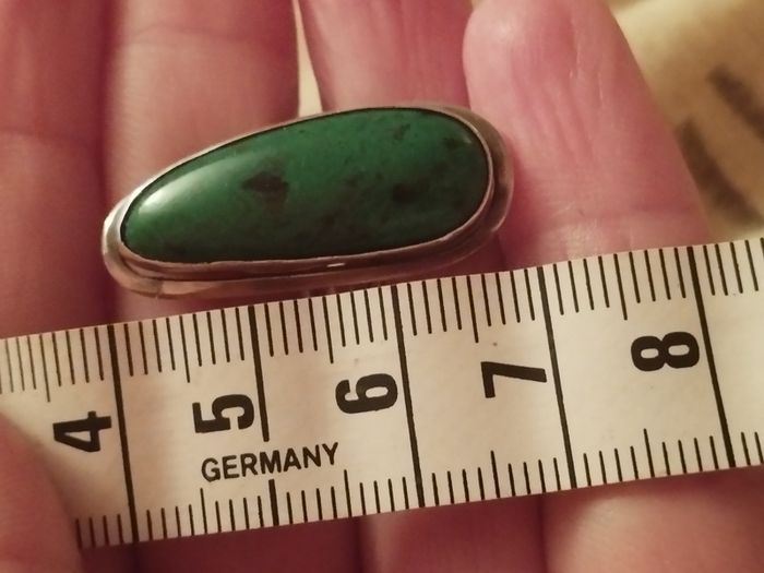 Vintage silver 925  ring with Eilat stone.