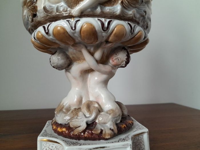 Vintage Capodimonte  Porcelain Ewer