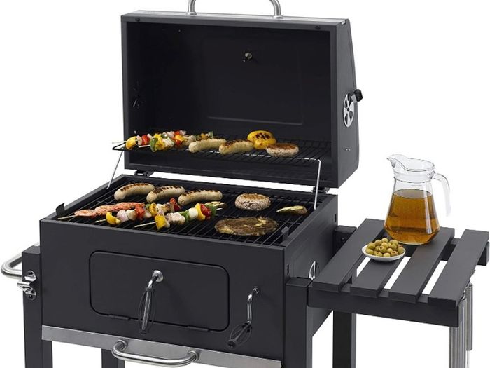 Grillwagen Toronto Click Charcoal Barbecue, Anthracite/Stainless Steel (FREE POSTAGE)