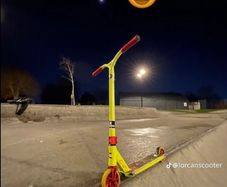 stunt scooter + helemt and stand