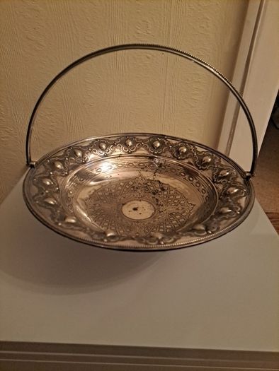 Beautiful Silver dish with handle