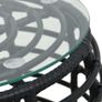 3 Piece Bistro Set Poly Rattan Black Image 3