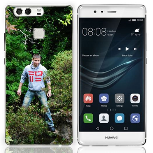 Huawei P9 Lite - Personalised custom photo printed hard case - Black, White and Transparent