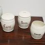 20th Century Set of 6 Antique Cream Pottery Storage Jars, 1900s. Image 6