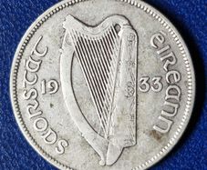 Ireland 1933 Silver Half Crown coin