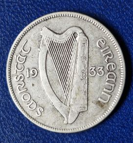 Ireland 1933 Silver Half Crown coin