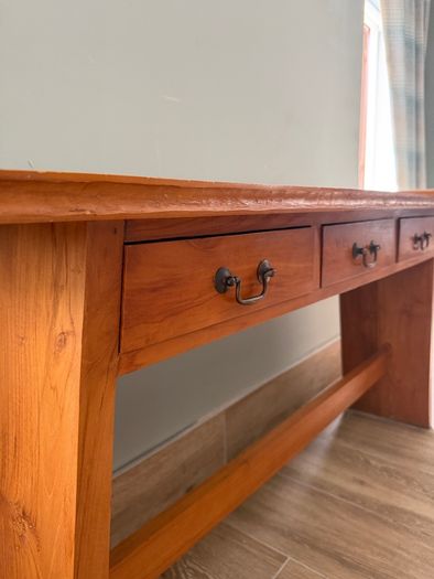 Tall wooden table