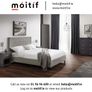 Ivy King-Sized High Headboard Bed - Grey Image 2