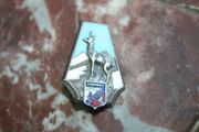 Vintage Old Chamonix Mont Blanc Ski Resort Badge Pin Very nice
