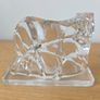 Rare 1925 Georges Chevalier Baccarat Crystal glass  Art Deco Tiger Figurine Image 2
