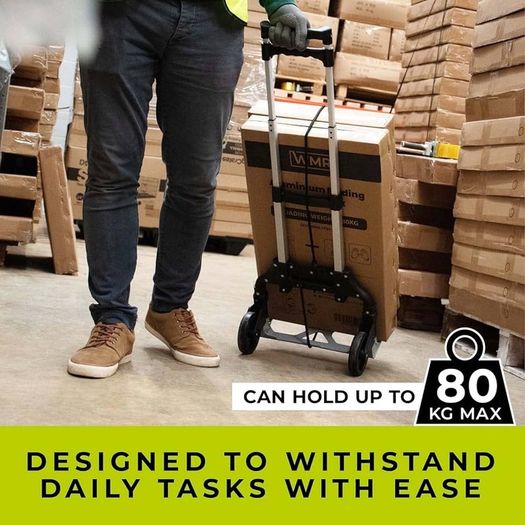 NEW SALE | Heavy Duty Folding Hand Truck Aluminium Trolley Multi Purpose Barrow Sack Hand Truck 80KG