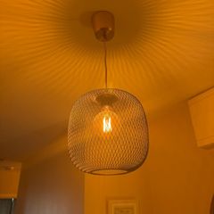 Black and Gold Ikea ceiling light pendant x2