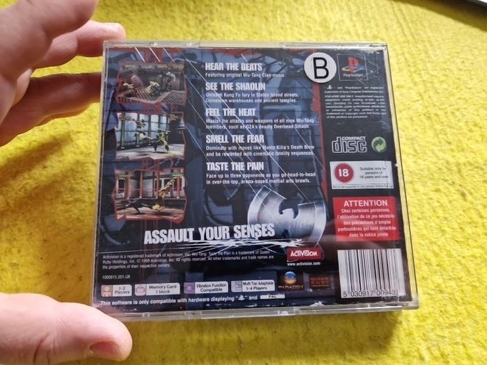 Wu Tang Taste the Pain PlayStation1 Ps1 PlayStation2 Ps2 Games Original