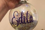 Personalised Glass Christmas Baubles
