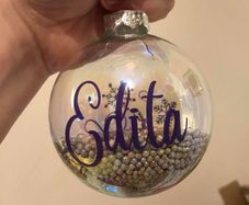 Personalised Glass Christmas Baubles