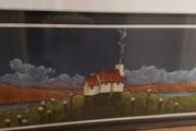 Beautiful NEW Large Cottage Framed Print Wall Art