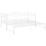 Pull-out Sofa Bed Frame White Metal 90x200 cm Image 3