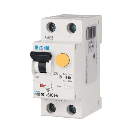 RCBO 1P+N 40A 6kA B Curve Type A Xpolehome Eaton