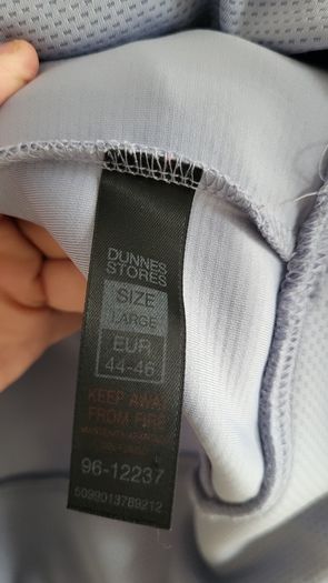 DUNNES Mens powder blue sport hoodie Sz L