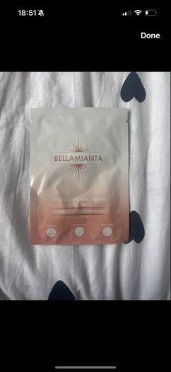 Bellamianta revitalising hyaluronic face mask