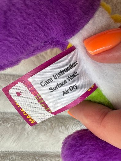 Fiesta The Fish Philosophy Pete The Perch Purple Plush Fish approx. 20 cm. long Used Please see photos