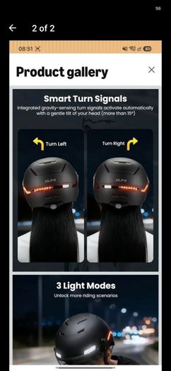 bike/ebike smart helmet and high vis jacket