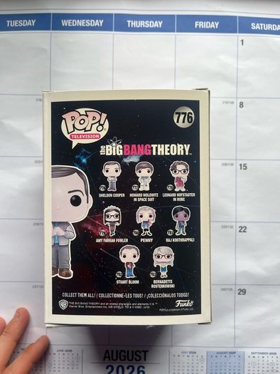 The Big Bang Theory Funko Pops - Sheldon, Leonard, Penny, Raj, Amy Stuart