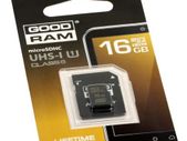 16Gb UHS-1 Class10 80MBs/sec Micro SDHC Memory Card GoodRam Secure Digital + SD adapter LIFETIME WARRANTY!