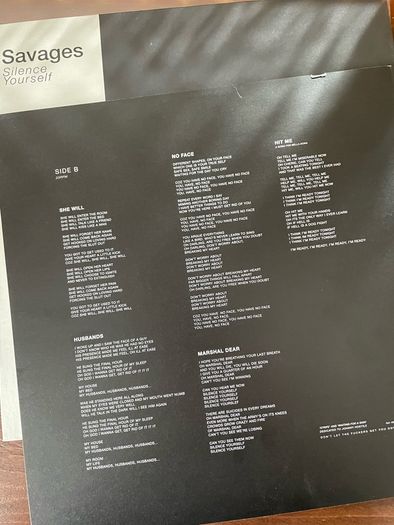 Savages (Jenny Beth) - Silence Yourself (Clear Limited Edition)