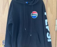Black Pepsi Logo Hoodie M