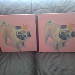 kids wall art x 2