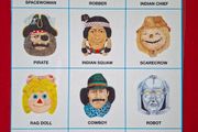 Halloween Hand Held Masks (Laminated)