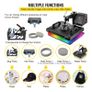 Heat Press 5 in 1 Heat Press Machine 38x30cm T shirt Press Mug Printing Machine Multifuctional Image 2