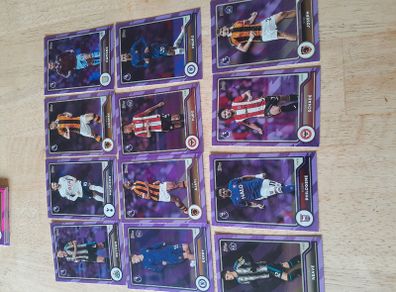 Topps Premier League Flagship Edition 2026/27 - Bundle of Limited Purple Voltage Parallel cards
