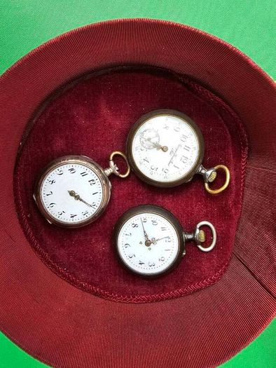 Antique 1800s Ladys Pocket watches lot if 3