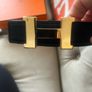 Hermes  rose gold H belt Image 2