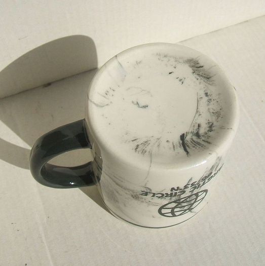 ARCTIC CIRCLE (63/33 N Norway) - a souvenir coffee mug from the Arctic Circle Centre in Norway (c.1990's)