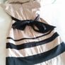 Cream + Black Boob Tube Dress - Size 8 Image 4