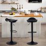 Set of 2 Bar Stools with Adjustable Height Image 2