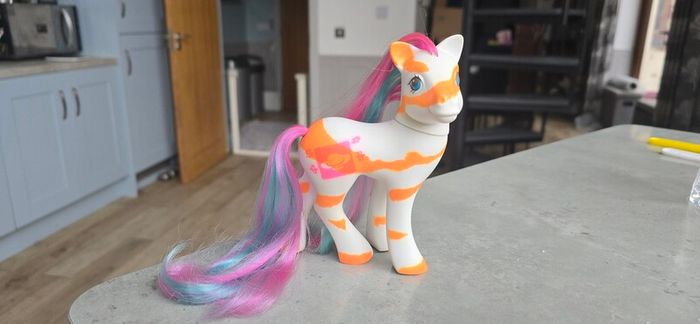 Lovebeam Colorswirl Ponies HTF Rare MLP G1 My Little Pony