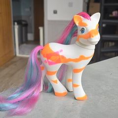Lovebeam Colorswirl Ponies HTF Rare MLP G1 My Little Pony