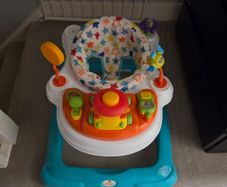 Babylo Twist About Baby Walker with Activities and Electronic Games, Height Adjustable and 120 degree padded